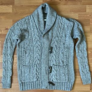 ABERCROMBIE & FITCH | Wool and Alpaca Blend Tan Brown Long Cardigan Size XS/S